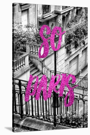 Paris Fashion Series - So Paris - Stairs of Montmartre III-Philippe Hugonnard-Stretched Canvas