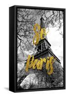 Paris Fashion Series - So Paris - The Eiffel Tower-Philippe Hugonnard-Framed Stretched Canvas