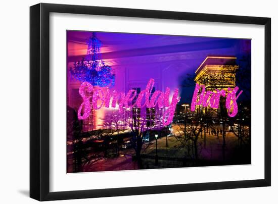 Paris Fashion Series - Someday Paris - Arc de Triomphe by Night-Philippe Hugonnard-Framed Photographic Print