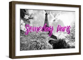 Paris Fashion Series - Someday Paris - Eiffel Tower II-Philippe Hugonnard-Framed Photographic Print