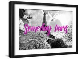 Paris Fashion Series - Someday Paris - Eiffel Tower II-Philippe Hugonnard-Framed Photographic Print