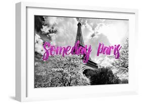 Paris Fashion Series - Someday Paris - Eiffel Tower II-Philippe Hugonnard-Framed Photographic Print