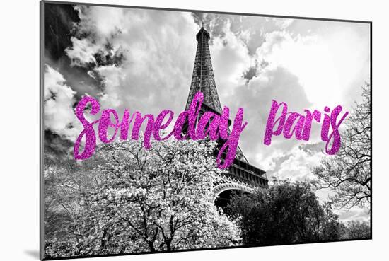 Paris Fashion Series - Someday Paris - Eiffel Tower II-Philippe Hugonnard-Mounted Premium Photographic Print