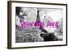 Paris Fashion Series - Someday Paris - Eiffel Tower II-Philippe Hugonnard-Framed Photographic Print