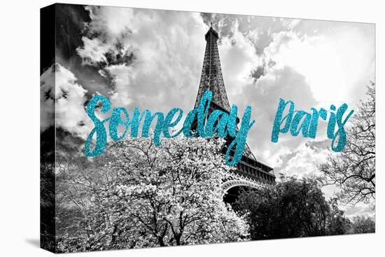 Paris Fashion Series - Someday Paris - Eiffel Tower III-Philippe Hugonnard-Stretched Canvas