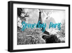 Paris Fashion Series - Someday Paris - Eiffel Tower III-Philippe Hugonnard-Framed Photographic Print