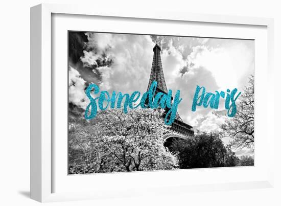 Paris Fashion Series - Someday Paris - Eiffel Tower III-Philippe Hugonnard-Framed Photographic Print