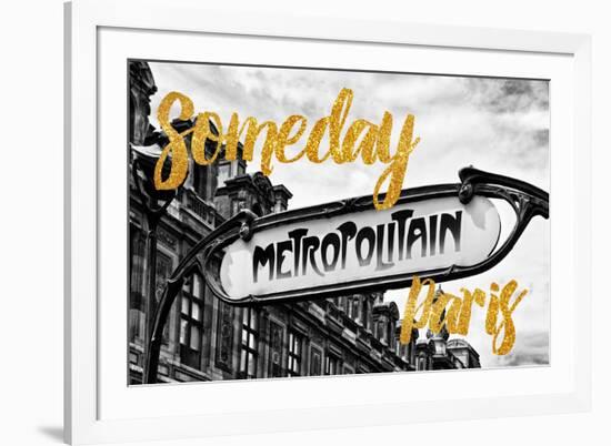 Paris Fashion Series - Someday Paris - Metropolitain-Philippe Hugonnard-Framed Photographic Print