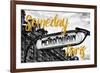 Paris Fashion Series - Someday Paris - Metropolitain-Philippe Hugonnard-Framed Photographic Print