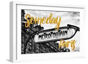Paris Fashion Series - Someday Paris - Metropolitain-Philippe Hugonnard-Framed Photographic Print