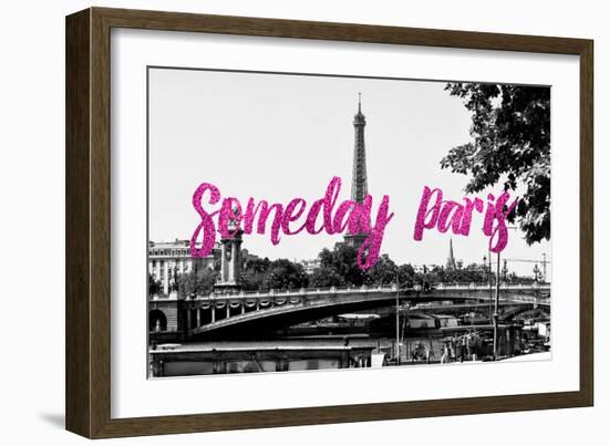 Paris Fashion Series - Someday Paris - Paris Bridge II-Philippe Hugonnard-Framed Photographic Print