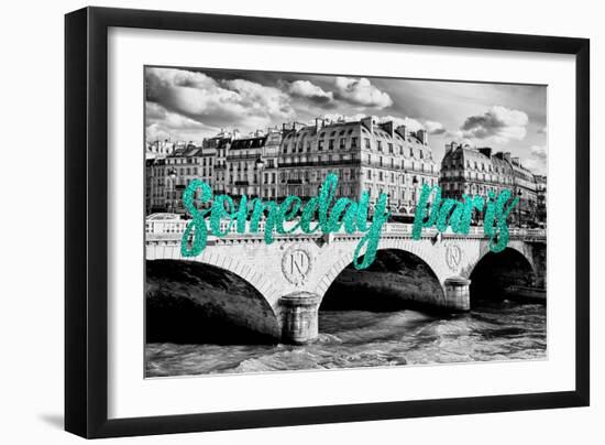 Paris Fashion Series - Someday Paris - Pont Saint Michel II-Philippe Hugonnard-Framed Photographic Print