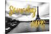 Paris Fashion Series - Someday Paris - Seine River-Philippe Hugonnard-Stretched Canvas