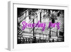 Paris Fashion Series - Someday Paris - Staircase of Montmartre II-Philippe Hugonnard-Framed Photographic Print