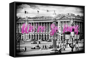 Paris Fashion Series - We're So Paris - Place de la Concorde III-Philippe Hugonnard-Framed Stretched Canvas