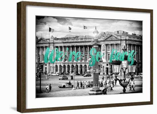Paris Fashion Series - We're So Paris - Place de la Concorde IV-Philippe Hugonnard-Framed Photographic Print
