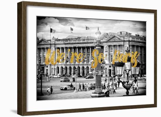 Paris Fashion Series - We're So Paris - Place de la Concorde-Philippe Hugonnard-Framed Photographic Print