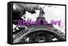 Paris Fashion Series - Weekend in Paris - Eiffel Tower II-Philippe Hugonnard-Framed Stretched Canvas