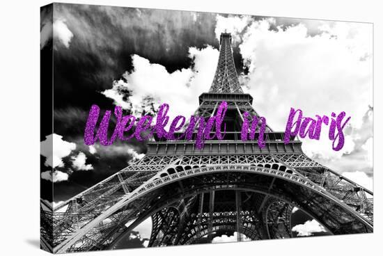 Paris Fashion Series - Weekend in Paris - Eiffel Tower II-Philippe Hugonnard-Stretched Canvas