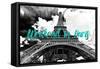 Paris Fashion Series - Weekend in Paris - Eiffel Tower III-Philippe Hugonnard-Framed Stretched Canvas