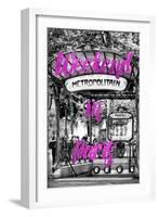 Paris Fashion Series - Weekend in Paris - Metropolitain Abbesses II-Philippe Hugonnard-Framed Photographic Print