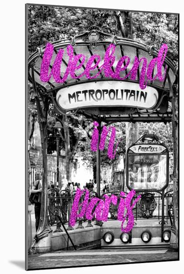 Paris Fashion Series - Weekend in Paris - Metropolitain Abbesses II-Philippe Hugonnard-Mounted Photographic Print