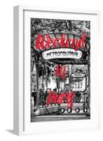 Paris Fashion Series - Weekend in Paris - Metropolitain Abbesses III-Philippe Hugonnard-Framed Photographic Print