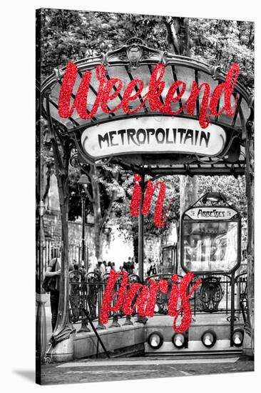 Paris Fashion Series - Weekend in Paris - Metropolitain Abbesses III-Philippe Hugonnard-Stretched Canvas