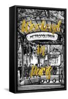 Paris Fashion Series - Weekend in Paris - Metropolitain Abbesses-Philippe Hugonnard-Framed Stretched Canvas