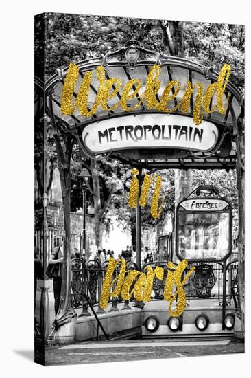 Paris Fashion Series - Weekend in Paris - Metropolitain Abbesses-Philippe Hugonnard-Stretched Canvas
