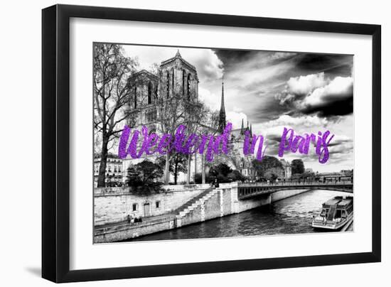 Paris Fashion Series - Weekend in Paris - Notre Dame Cathedral II-Philippe Hugonnard-Framed Photographic Print