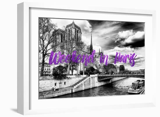 Paris Fashion Series - Weekend in Paris - Notre Dame Cathedral II-Philippe Hugonnard-Framed Photographic Print