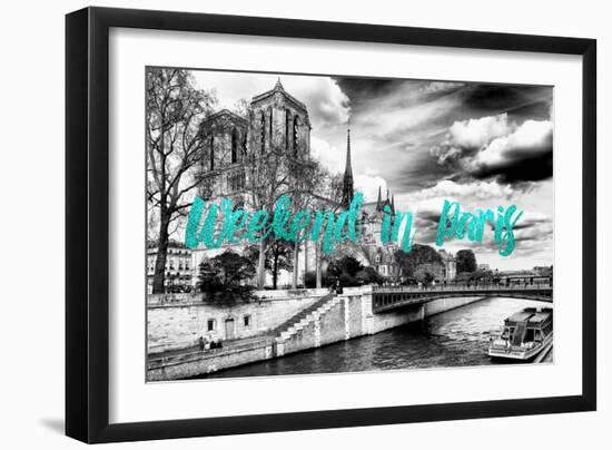 Paris Fashion Series - Weekend in Paris - Notre Dame Cathedral IV-Philippe Hugonnard-Framed Photographic Print