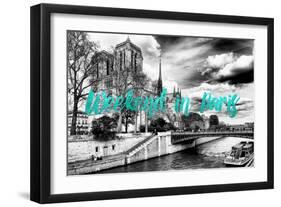 Paris Fashion Series - Weekend in Paris - Notre Dame Cathedral IV-Philippe Hugonnard-Framed Photographic Print