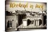 Paris Fashion Series - Weekend in Paris - View of Roofs-Philippe Hugonnard-Stretched Canvas