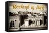 Paris Fashion Series - Weekend in Paris - View of Roofs-Philippe Hugonnard-Framed Stretched Canvas