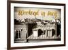 Paris Fashion Series - Weekend in Paris - View of Roofs-Philippe Hugonnard-Framed Photographic Print