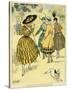 Paris Fashions 1915-R Neziere-Stretched Canvas