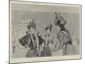 Paris Fashions at the Seaside, with Hats by Virot-null-Mounted Giclee Print