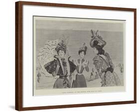 Paris Fashions at the Seaside, with Hats by Virot-null-Framed Giclee Print
