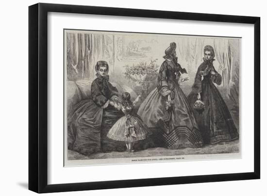 Paris Fashions for April-Frederic Theodore Lix-Framed Giclee Print