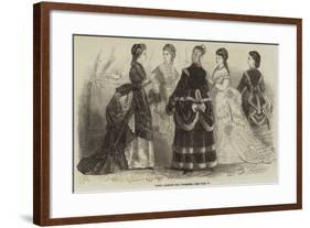 Paris Fashions for December-null-Framed Giclee Print