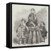 Paris Fashions for December-null-Framed Stretched Canvas