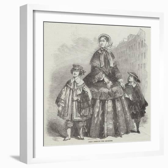 Paris Fashions for December-null-Framed Giclee Print