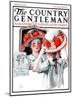 "Paris Fashions for Easter," Country Gentleman Cover, March 31, 1923-F. Lowenheim-Mounted Giclee Print