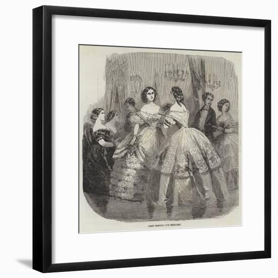 Paris Fashions for February-null-Framed Giclee Print