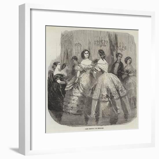 Paris Fashions for February-null-Framed Giclee Print
