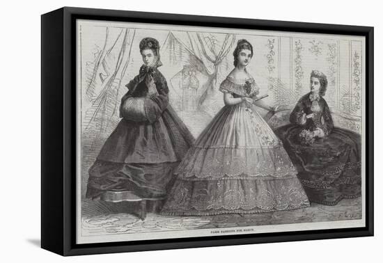 Paris Fashions for March-Frederic Theodore Lix-Framed Stretched Canvas