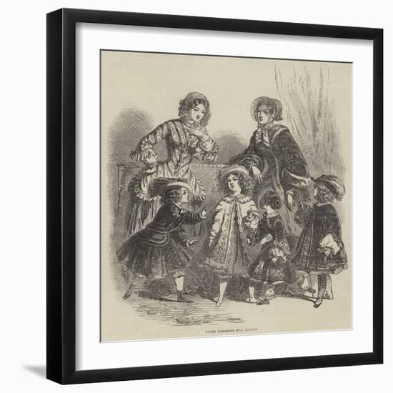 Paris Fashions for March-null-Framed Giclee Print