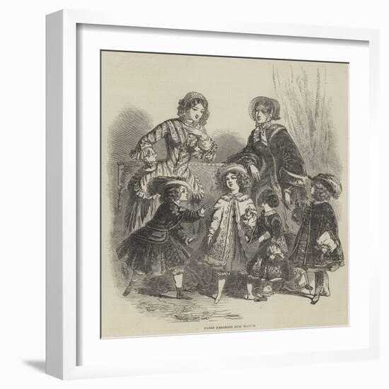 Paris Fashions for March-null-Framed Giclee Print